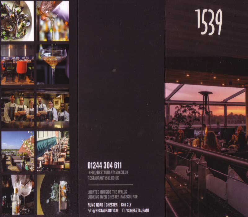 Restaurant 1539 Leaflet Page One